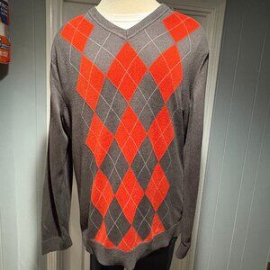 Banana Republic Argyle V-Neck Sweater Size XL Tall